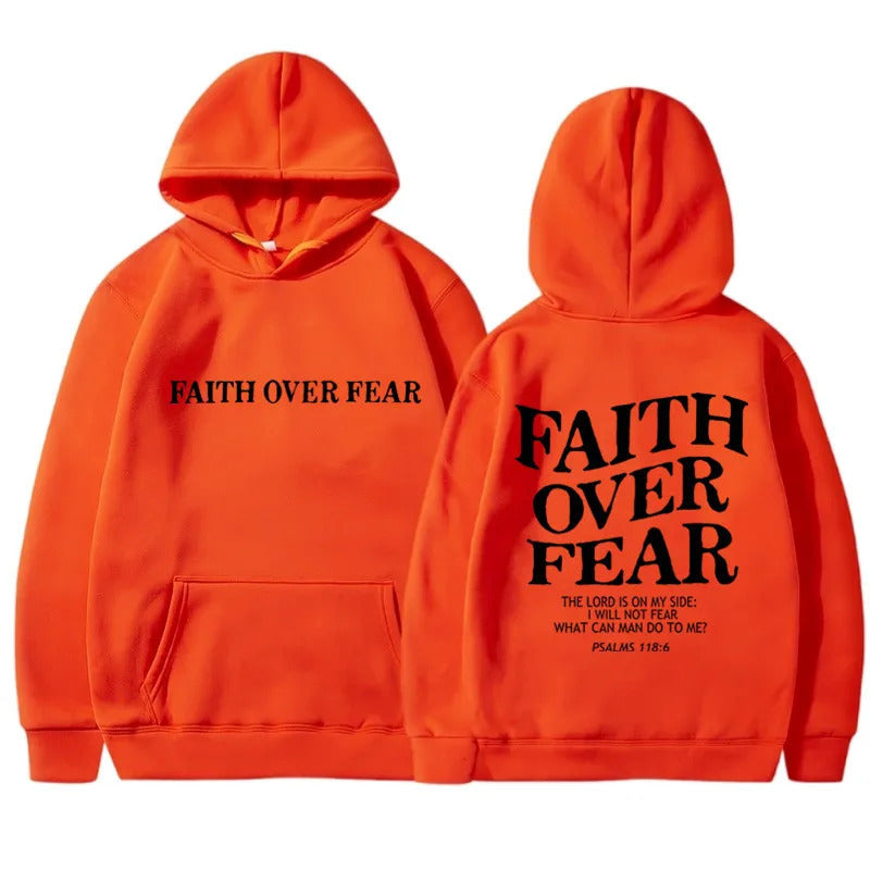 "Faith Over Fear" Printed UNISEX Hoodies