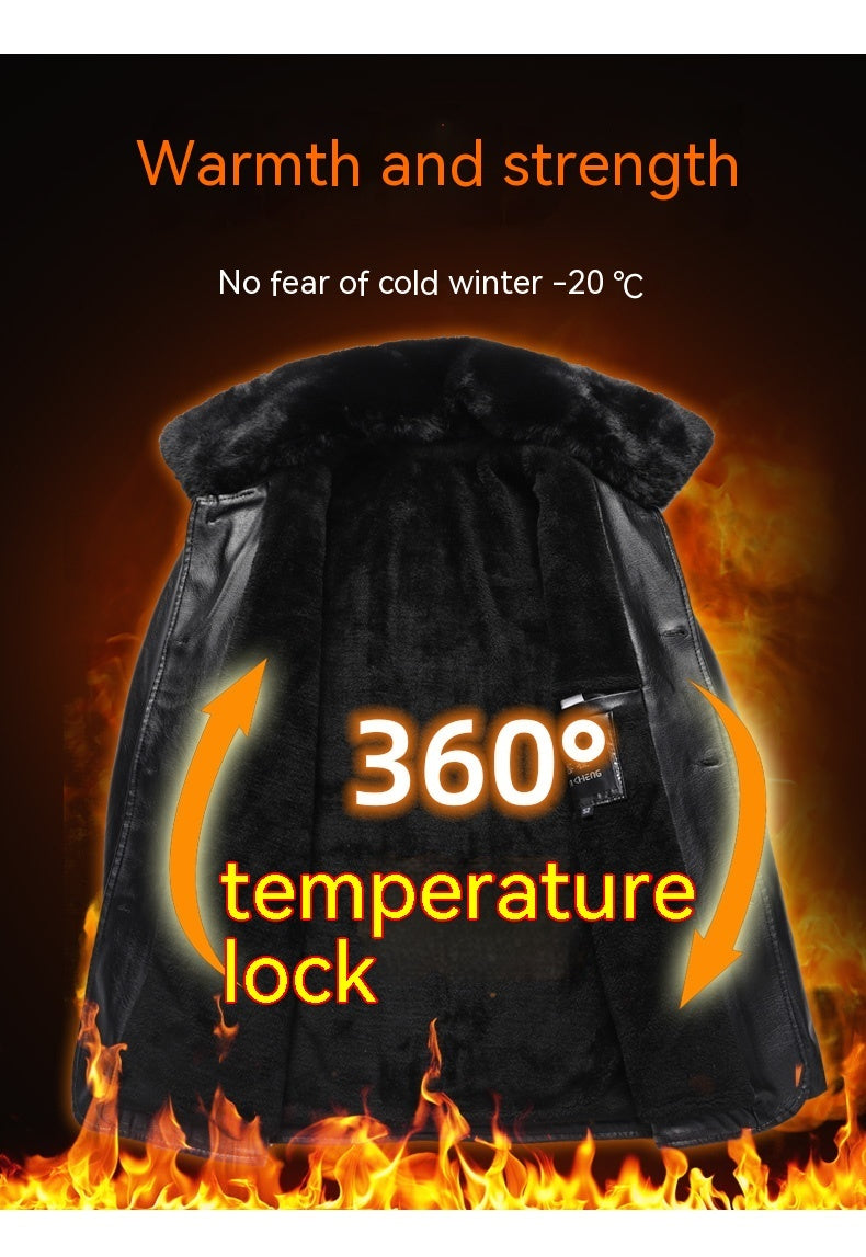 Edge PU Imitation Leather Jacket