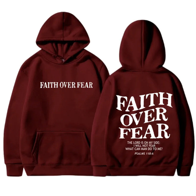 "Faith Over Fear" Printed UNISEX Hoodies