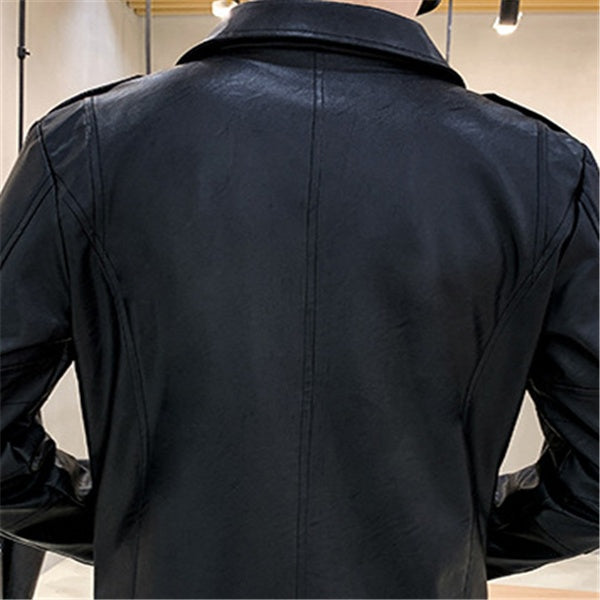 Men's PU Leather Biker Jacket