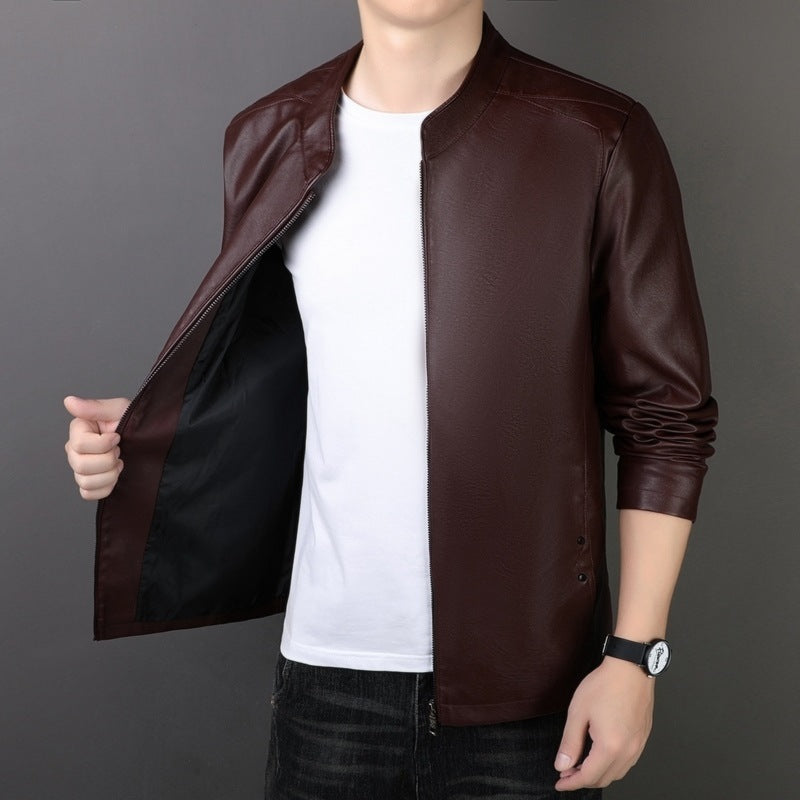 PU Korean Style Men's Leather Jacket