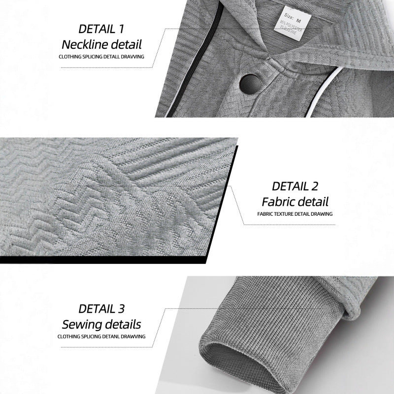 Pullover Sports Loose Long Sleeve Hooded Sweater Men