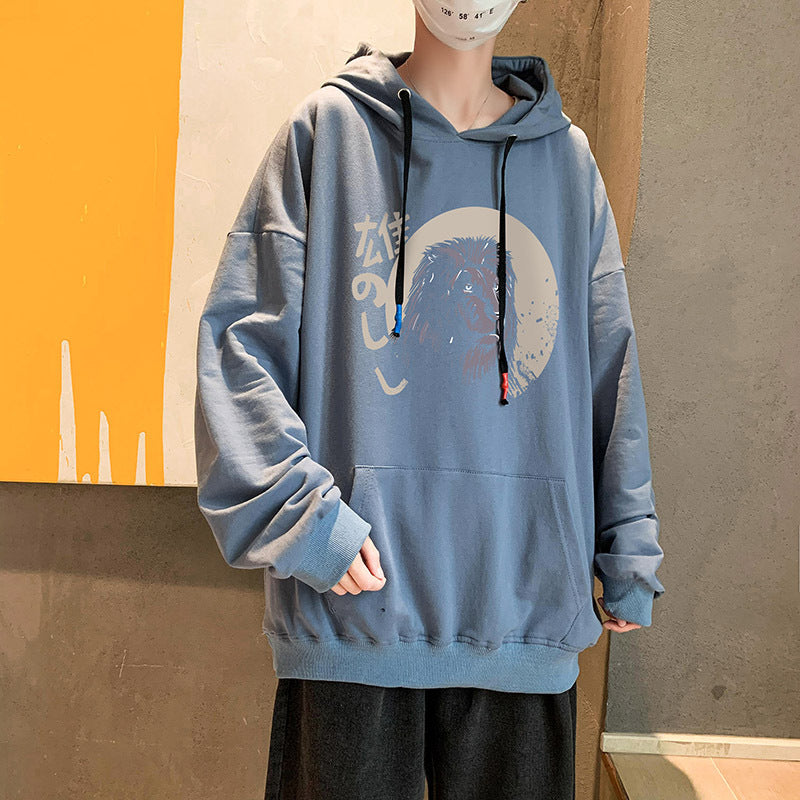 Men’s Casual Cotton Streetwear – Printed Hoodie