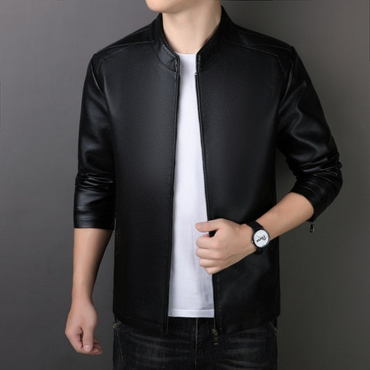 PU Korean Style Men's Leather Jacket
