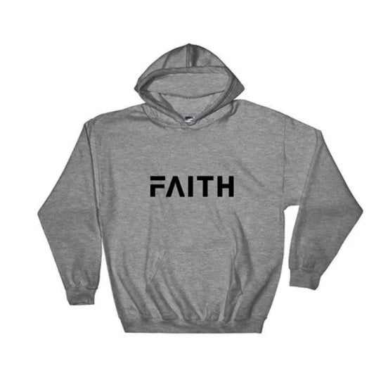 Faith Letter Print Womens Hoodie