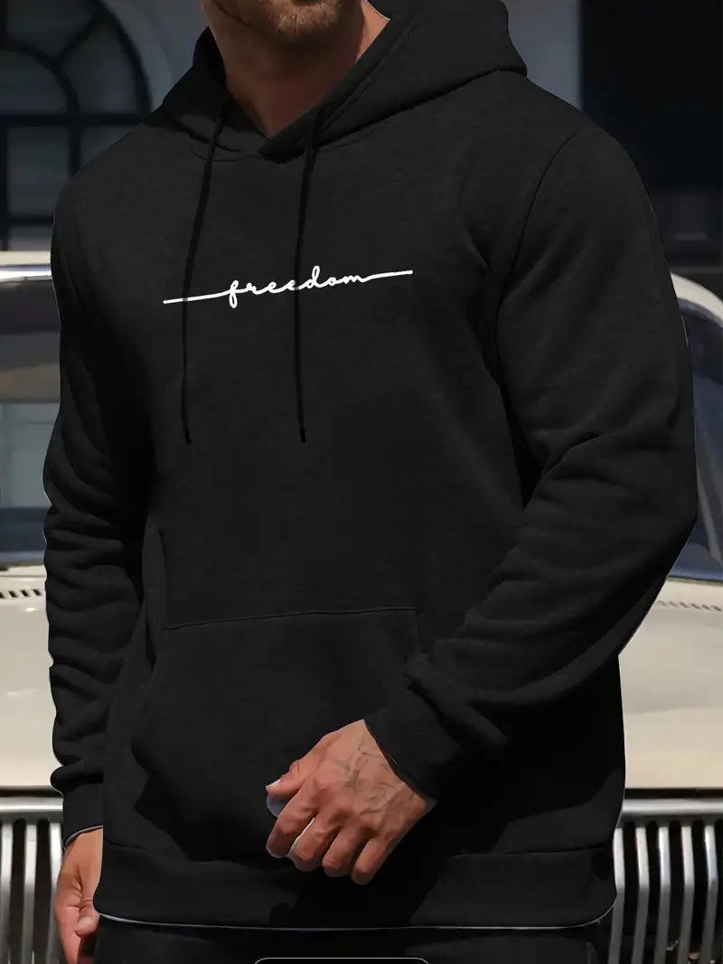 Printed Black - Hoodie