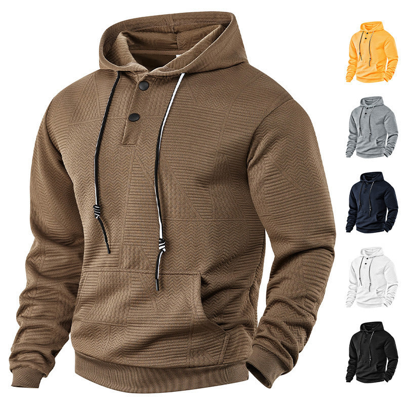 Pullover Sports Loose Long Sleeve Hooded Sweater Men
