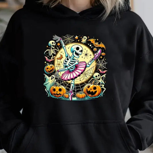 Halloween Printed-Female Black Hoodie