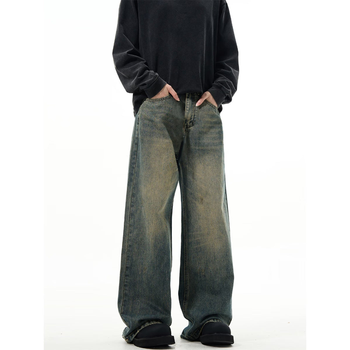 Trendy Loose Flared Baggy Jeans