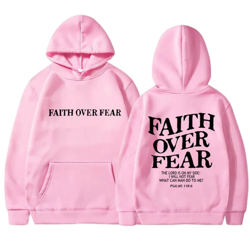"Faith Over Fear" Printed UNISEX Hoodies