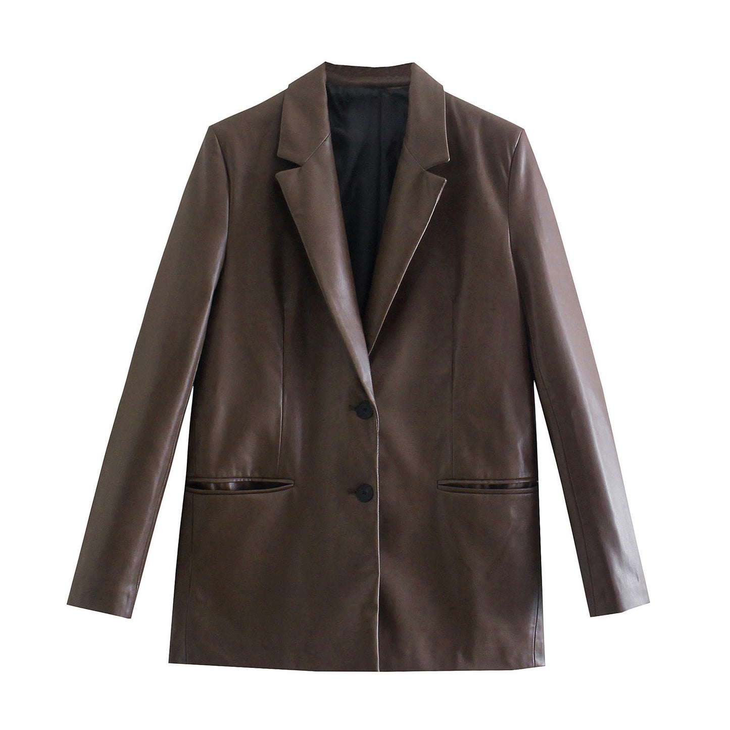 PU Leather Women's Suit