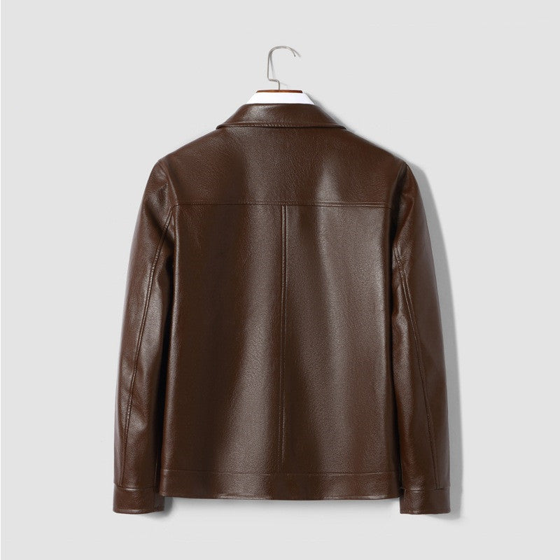 Men's Classic PU Leather Jacket