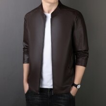 PU Korean Style Men's Leather Jacket