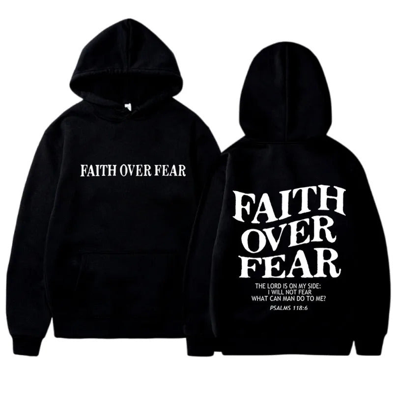 "Faith Over Fear" Printed UNISEX Hoodies