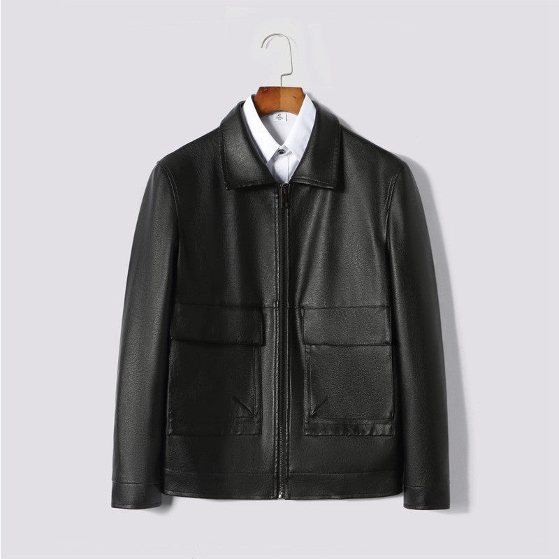 Men's Classic PU Leather Jacket