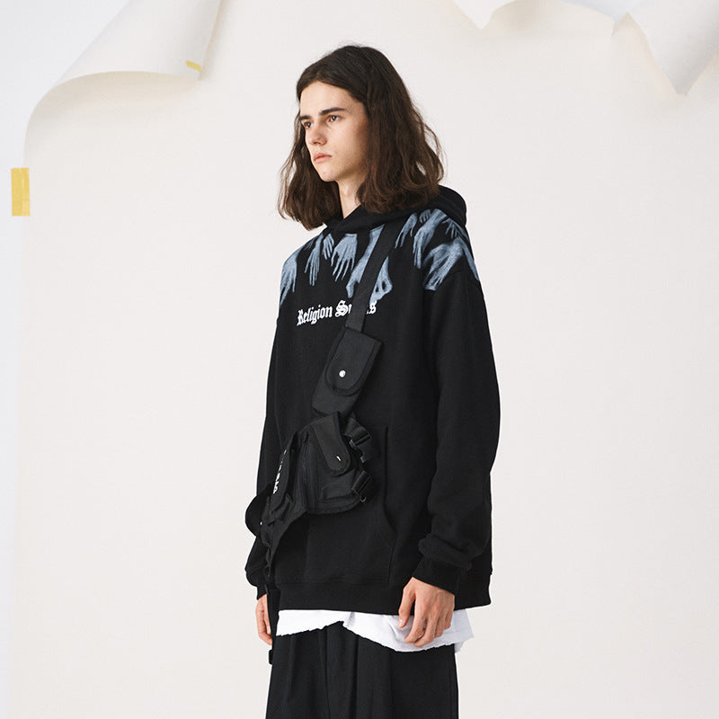 Ghost Hand - Fleece Cotton Hoodie