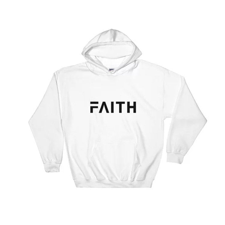 Faith Letter Print Womens Hoodie