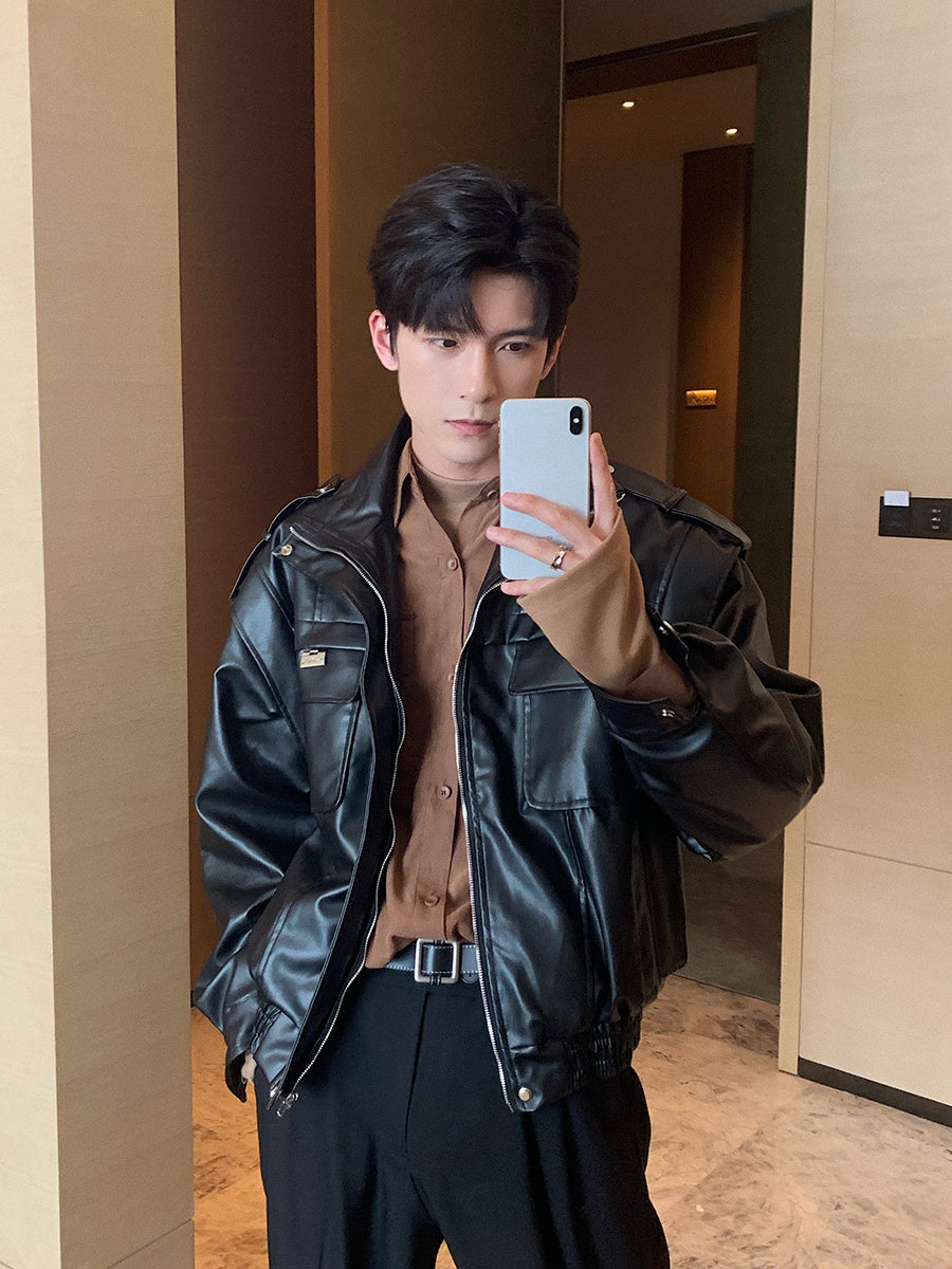 Winter Fashion Streetwear - PU Leather Jacket