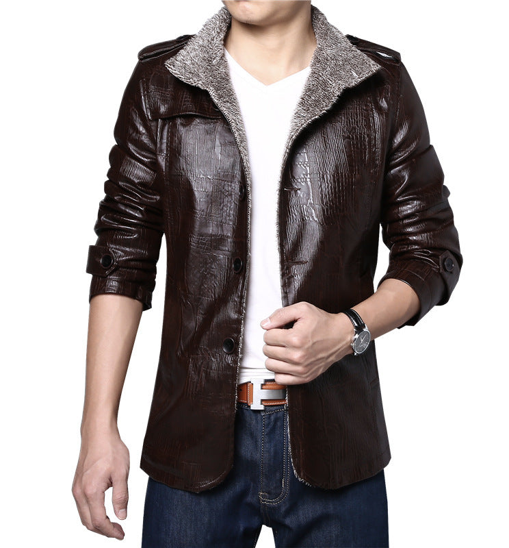 Classic Lapel Collar Korean-Style Winter Jacket