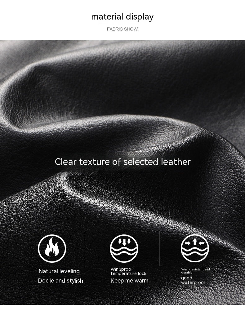 Edge PU Imitation Leather Jacket