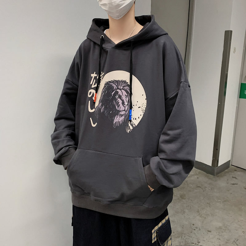 Men’s Casual Cotton Streetwear – Printed Hoodie