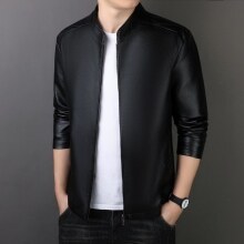 PU Korean Style Men's Leather Jacket