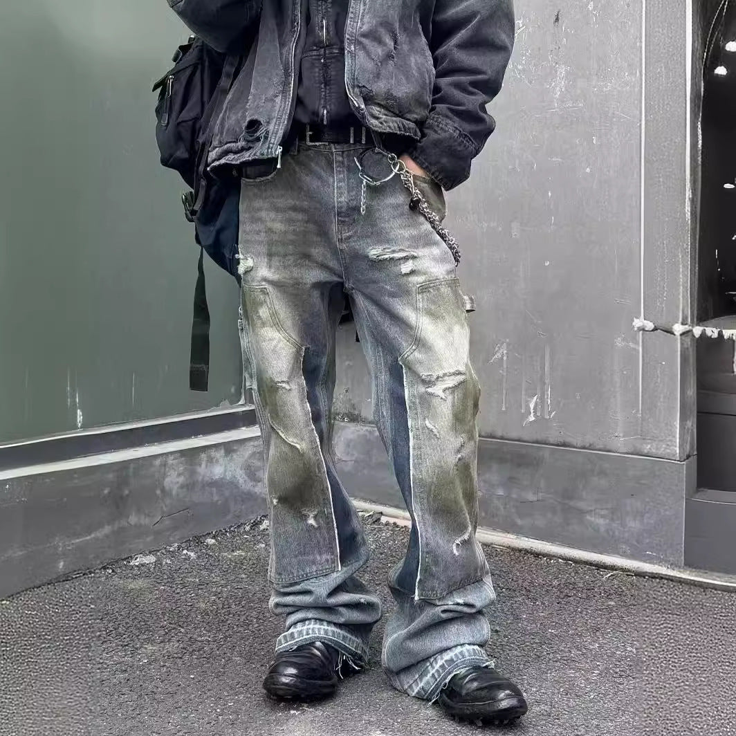 Men's Mud-Dyed – Baggy Jeans