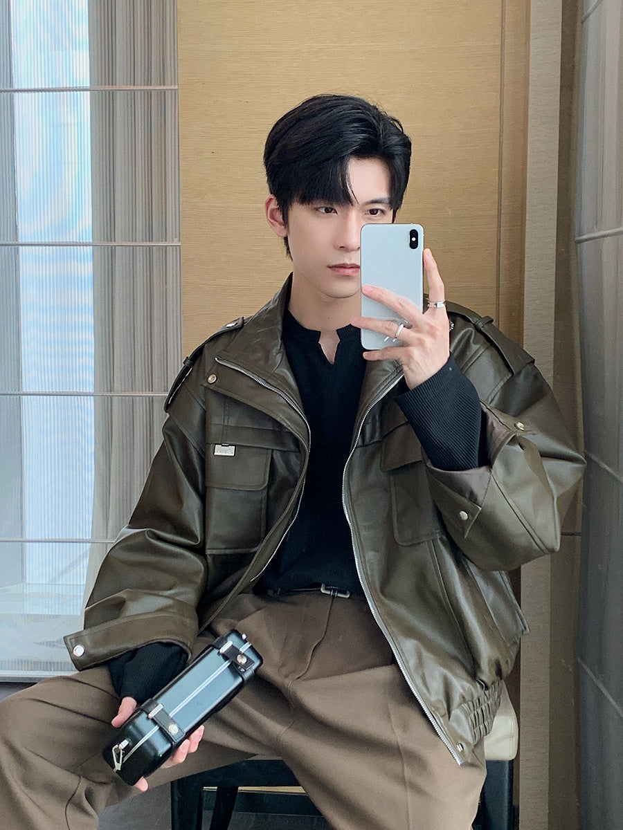 Winter Fashion Streetwear - PU Leather Jacket