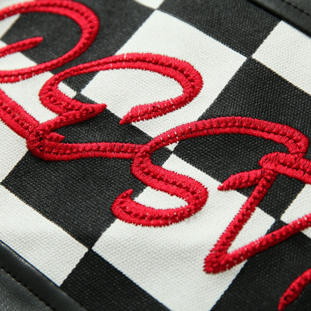 Plaid Short Stitching – Youth Streetwear Leather Jacket for Men