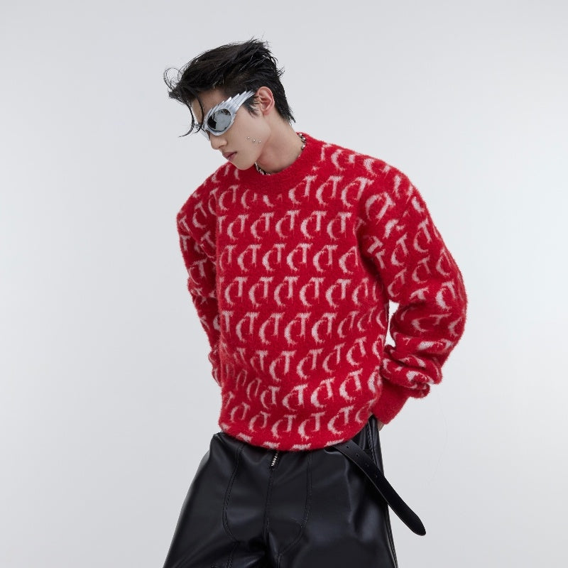 Crew-Neck Knit – Men’s Casual Nylon Pullover