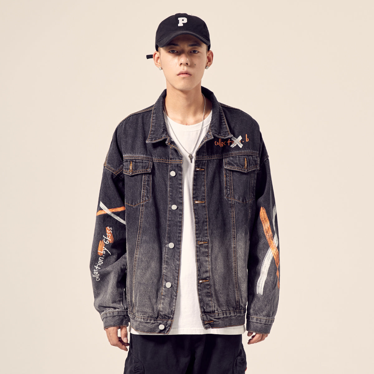 Vintage Streetwear Oversized - Casual Denim Jacket