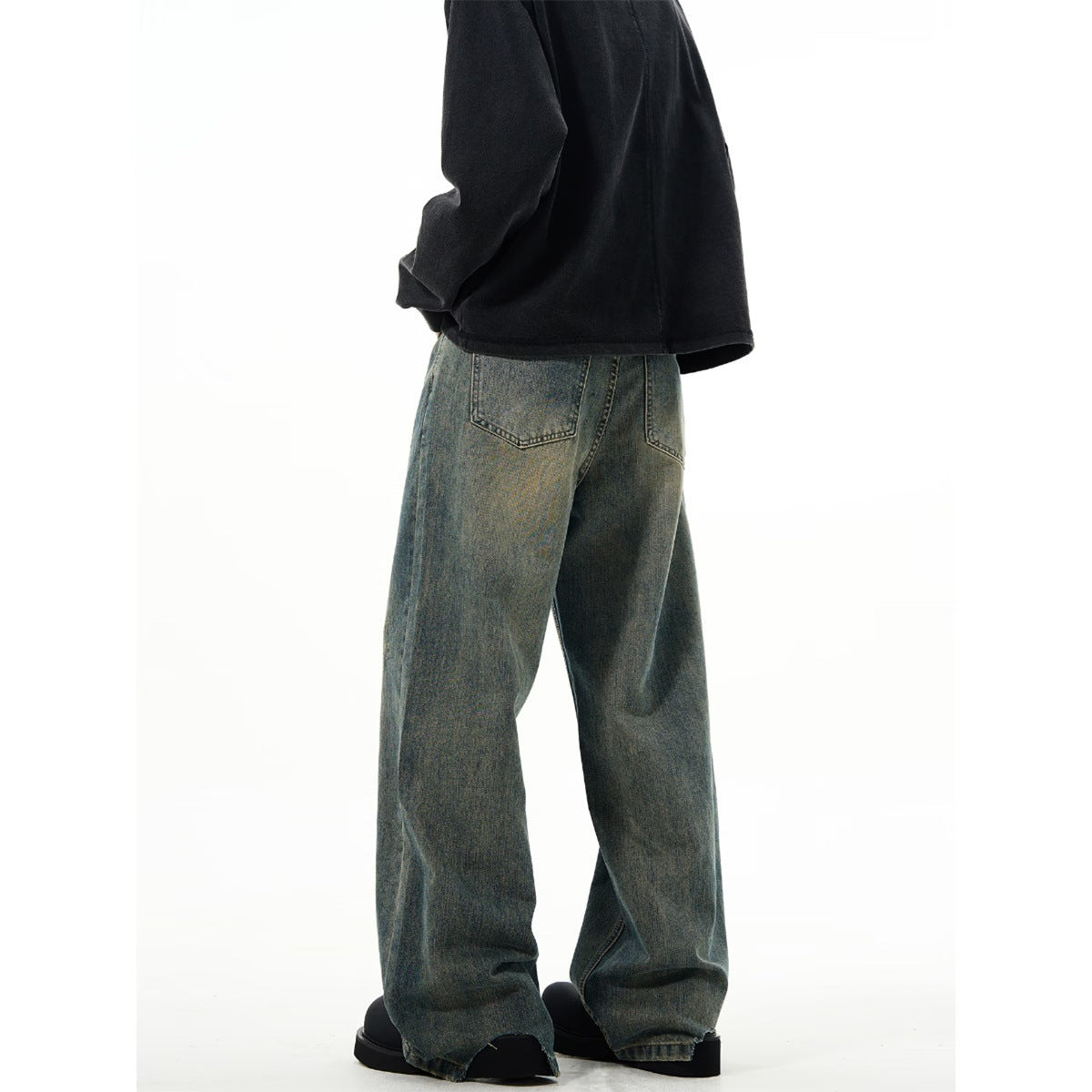 Trendy Loose Flared Baggy Jeans