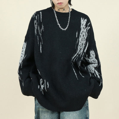 Men’s Loose Crew Neck – Cashmere Blend Pullover