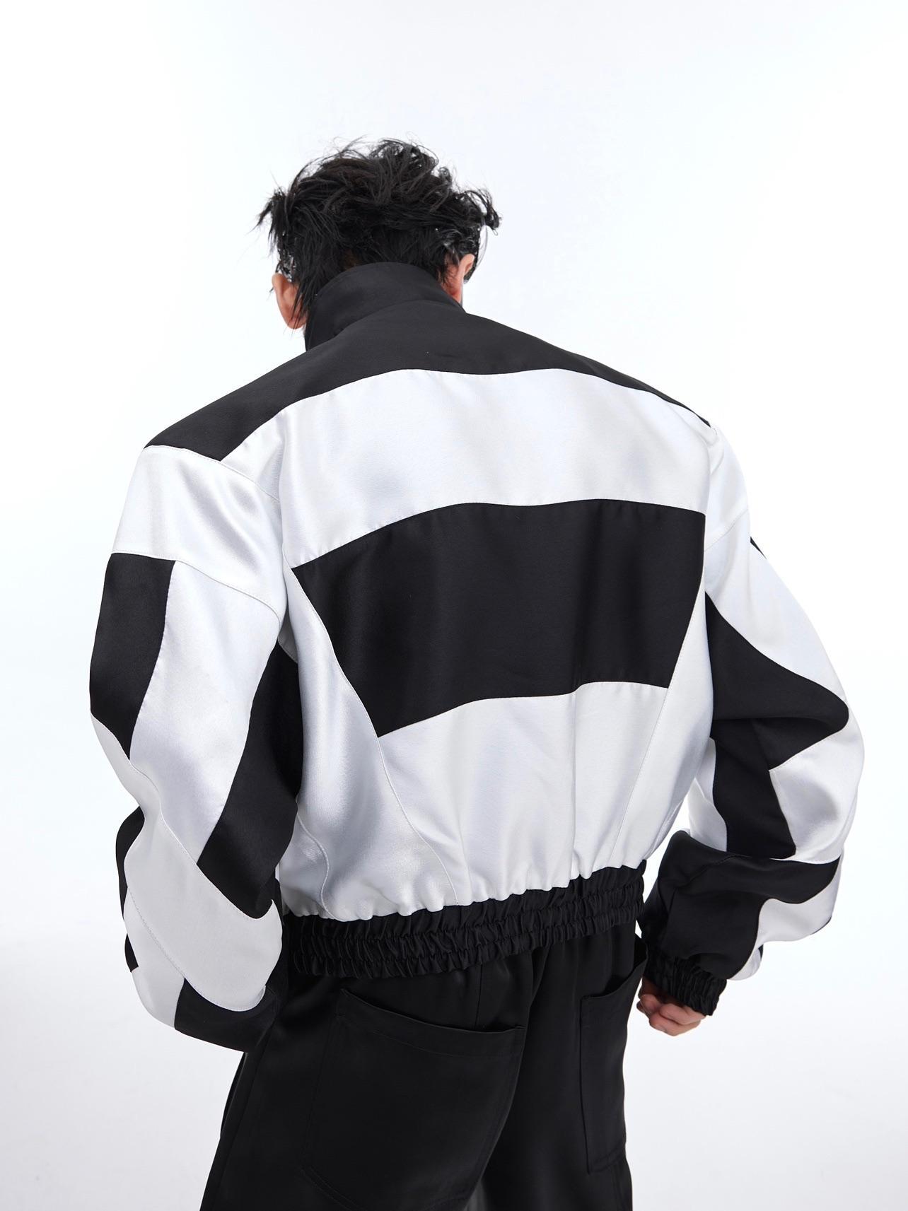 Men’s Retro Metal Embellished - Biker Jacket