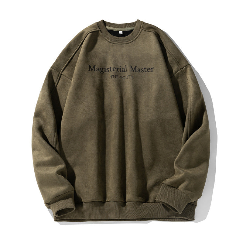 Split Stitching Retro Crew Neck – Street Fashion Pullover