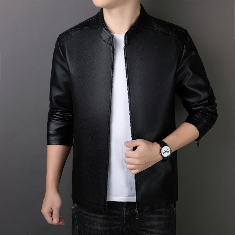PU Korean Style Men's Leather Jacket