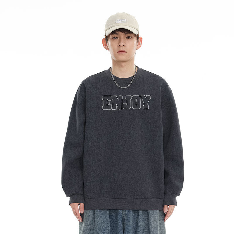 Retro Alphabet - Embroidered Pull Over