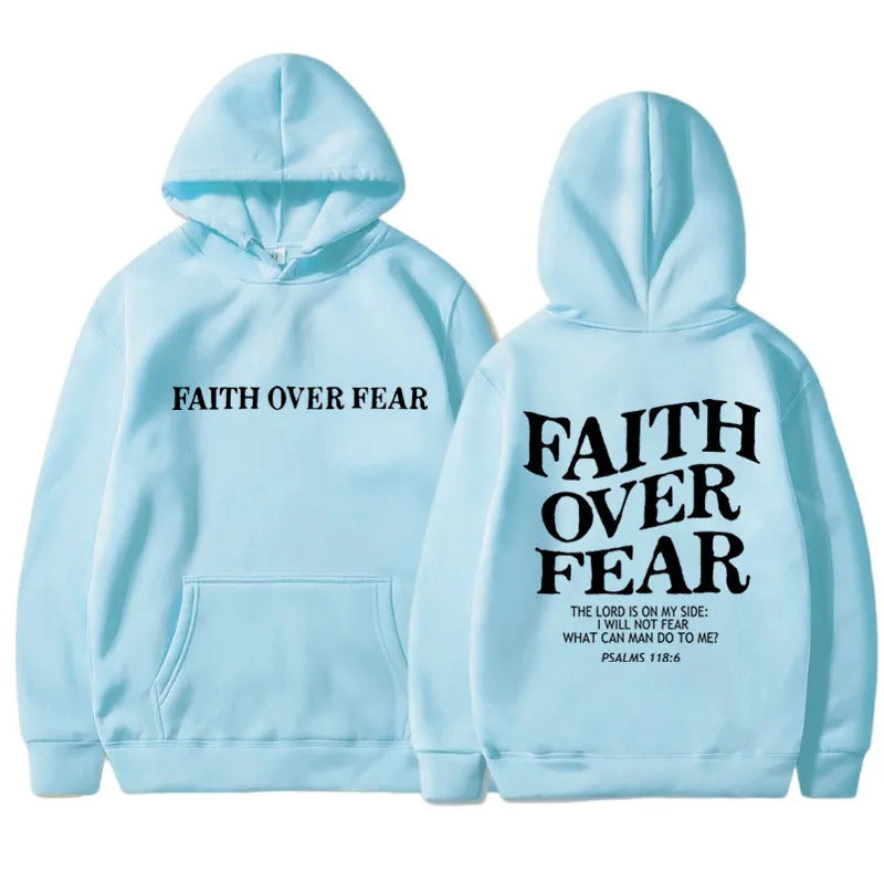 "Faith Over Fear" Printed UNISEX Hoodies
