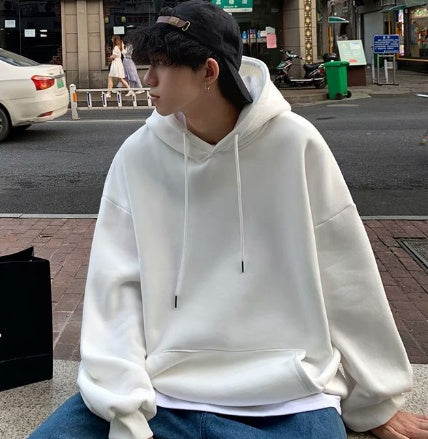 Men’s Loose Velvet – Vintage Oversized Hoodie