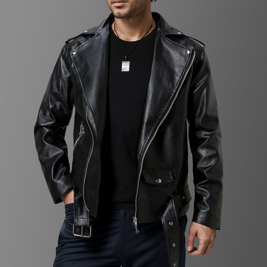 Modal & Rabbit Leather Jacket