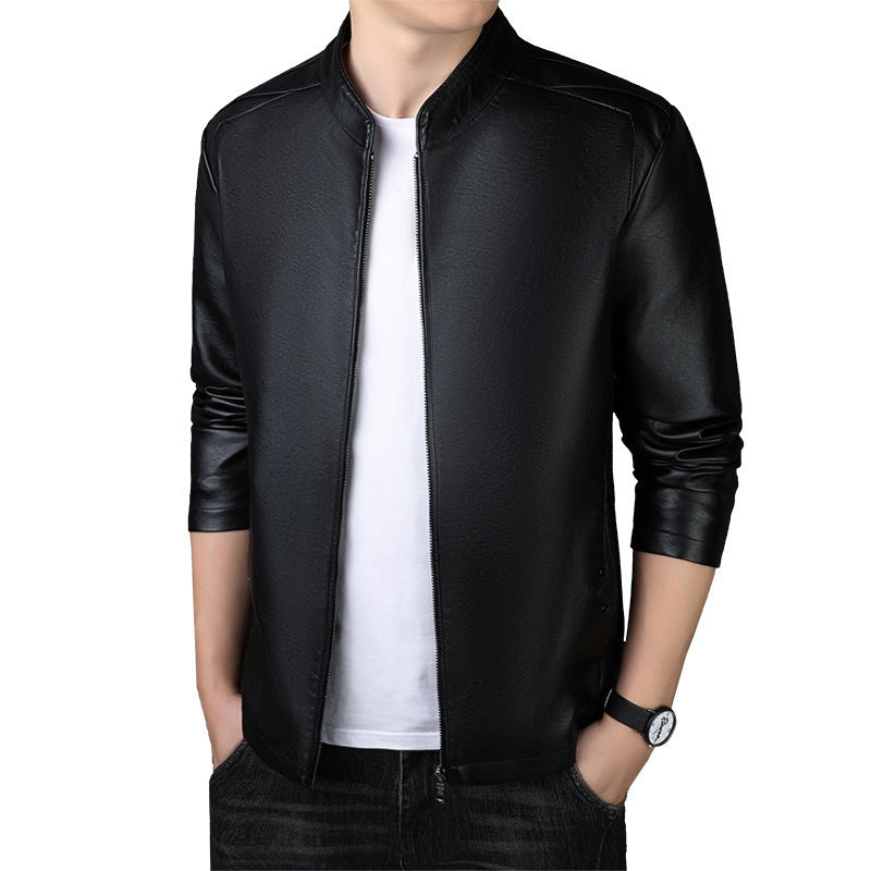 PU Korean Style Men's Leather Jacket