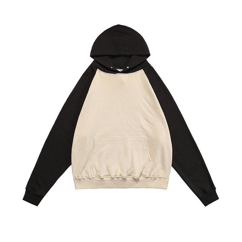 Vintage Long Sleeve Cotton Hoodie